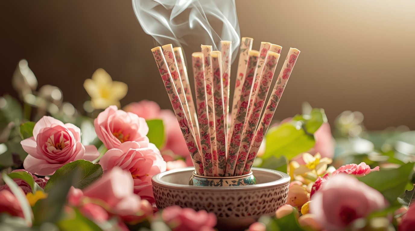 Kukkainen tuoksutikkusetti